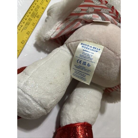 Hello Kitty Red Bow Build-a-Bear Christmas Holiday Plush 25th Celebration Stain - Picture 4 of 14